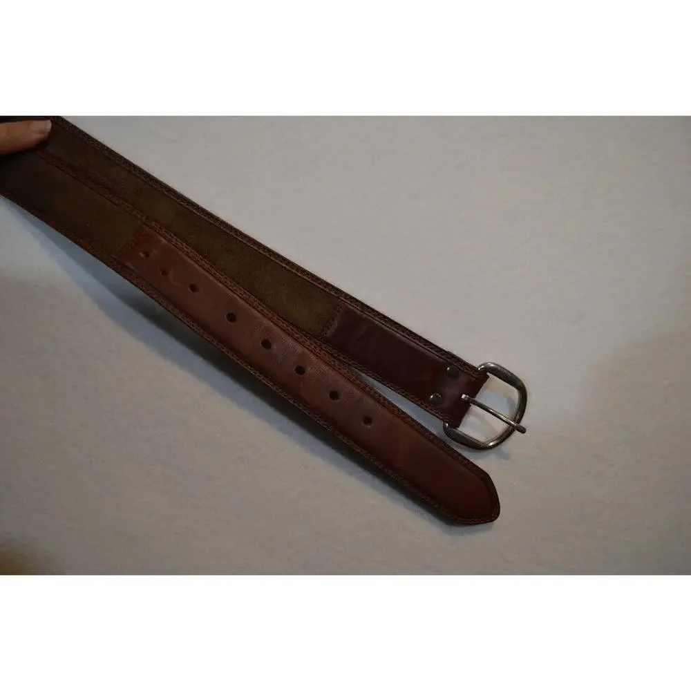 Duluth Trading Company Suede Belt Leather Size 46 -‎ READ